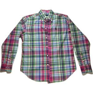 Ralph Lauren Men’s Plaid Button Down Polo Shirt Multicolor XL